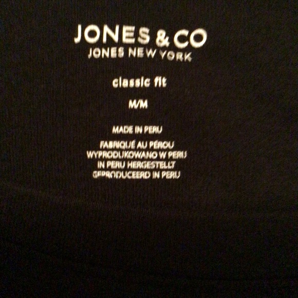 Jones & Company 3/4 Length Sleeve Classic Fit Pull Over Shirt - Picture 2 of 2